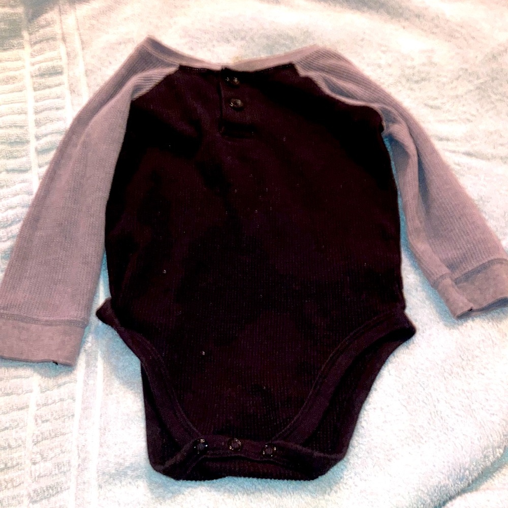 18 month thermal long sleeve onesie